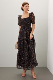 Puff Sleeve Smocked Dress by Slate & Willow