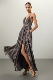 Metallic Organza Gown by Aidan AIDAN MATTOX