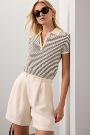 Diamond Pointelle Polo by Club Monaco