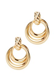 Noelle Double Door Knocker Hoops by Loeffler Randall