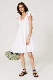 White Tiered Dress by Peter Som x RTR