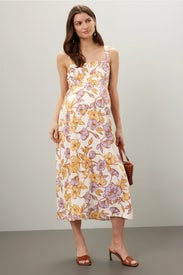 Maya Tie Back Linen Dress by ripe