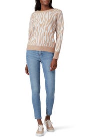 Tiger Stripe Sweater by Rebecca Taylor NYC
