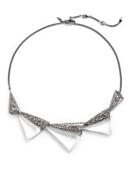 Crystal Encrusted Origami Bib Necklace by Alexis Bittar