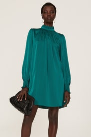 Green Mock Neck Dress by Adam Lippes x RTR