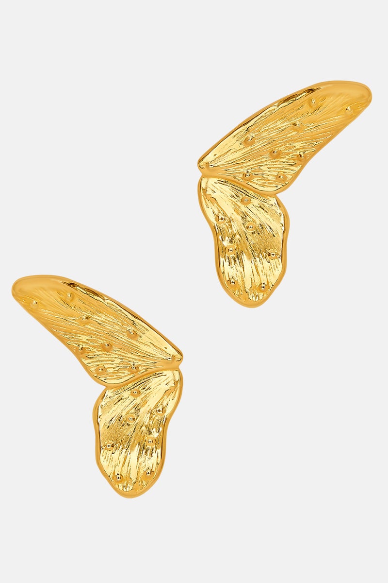 Butterfly Wings Clip-on Earrings by Oscar de la Renta - Photo 0