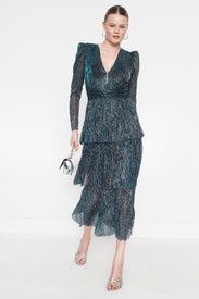 Pleated Carry Dress by Sabina Musayev