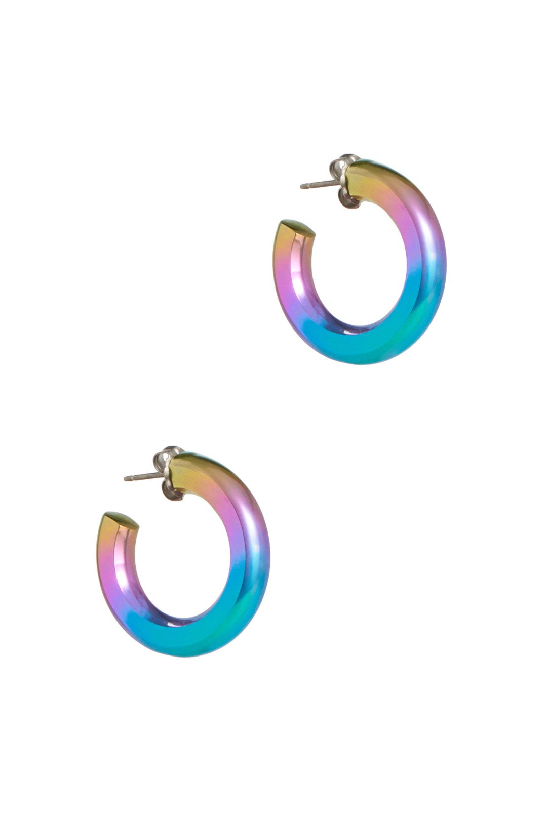 Rainbow Tube Hoops by Stephanie Gottlieb 1