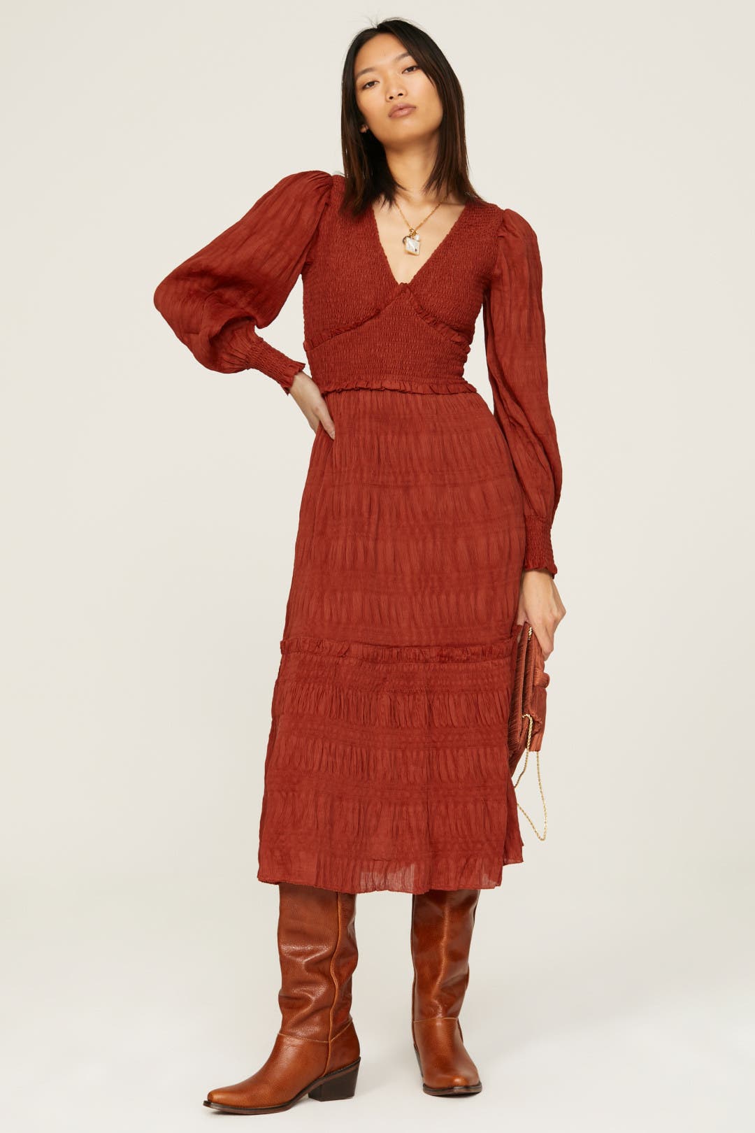 Pasha Smocked Dress by Sea New York | Rent the Runway