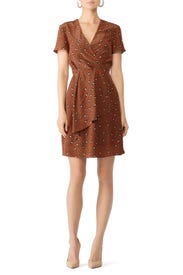 Rust Leopard Print Dress by Slate & Willow