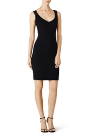Black Swirl Back Dress by Theia