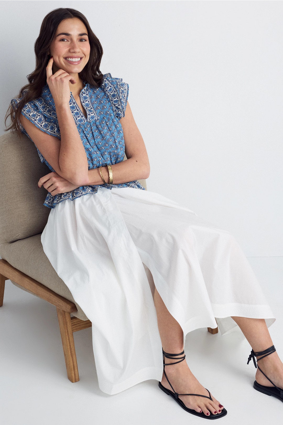 Guillaume Poplin Midi Skirt by Vanessa Bruno 0
