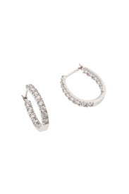 Crystal Hoop Love Earrings by Crislu