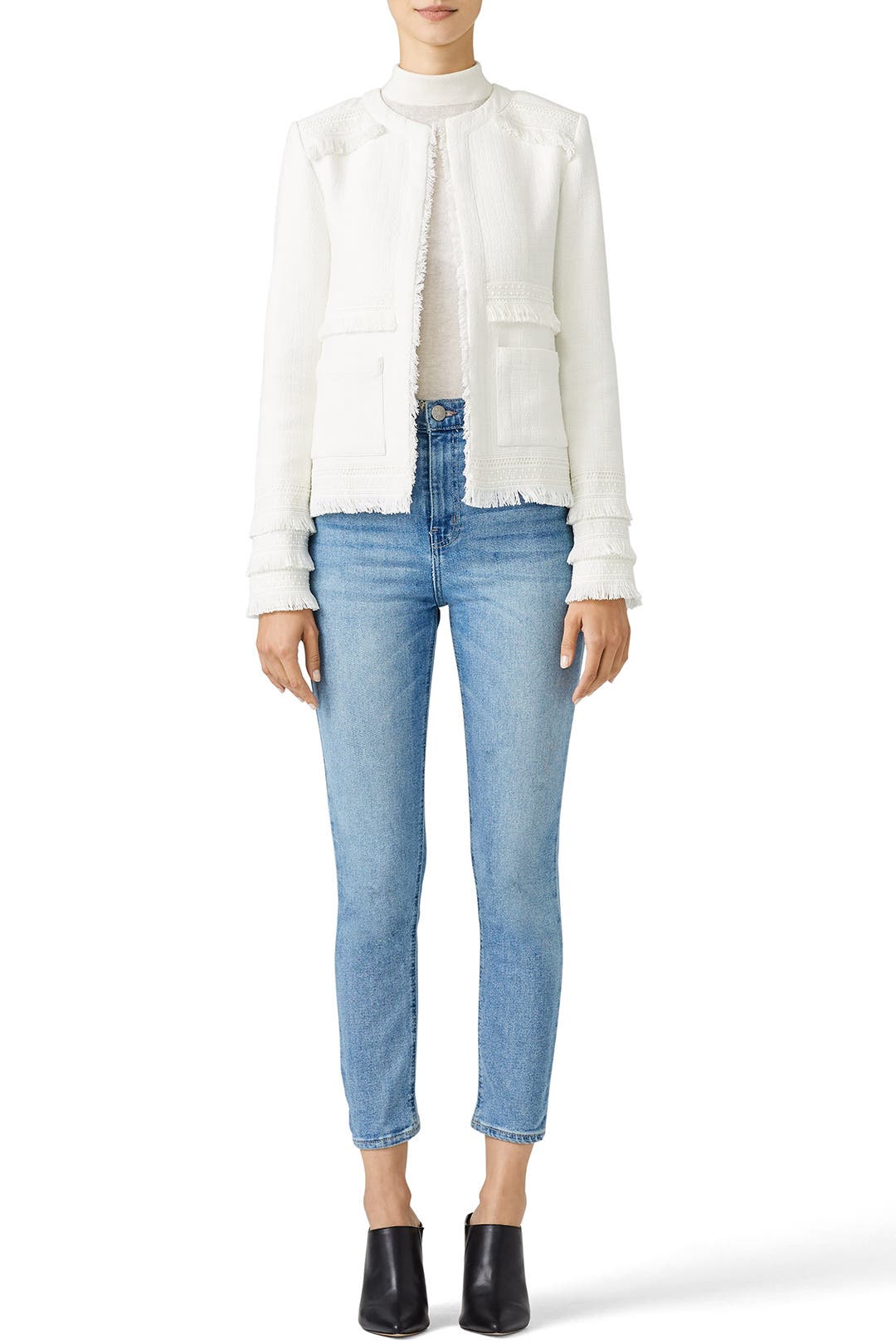 Audrey Fringe Jacket by Greylin | Rent the Runway