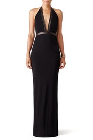 Black Gisela Gown by Haute Hippie
