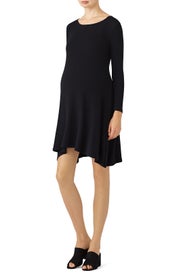 Black Trapeze Maternity Dress by Ingrid & Isabel