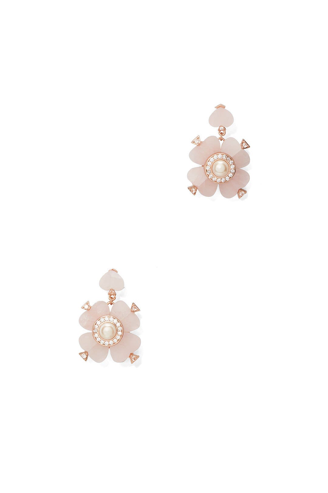 Blush Spade Flower Drop Earrings by kate spade new york accessories