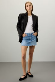 Low Rise Mini Skirt by LEE