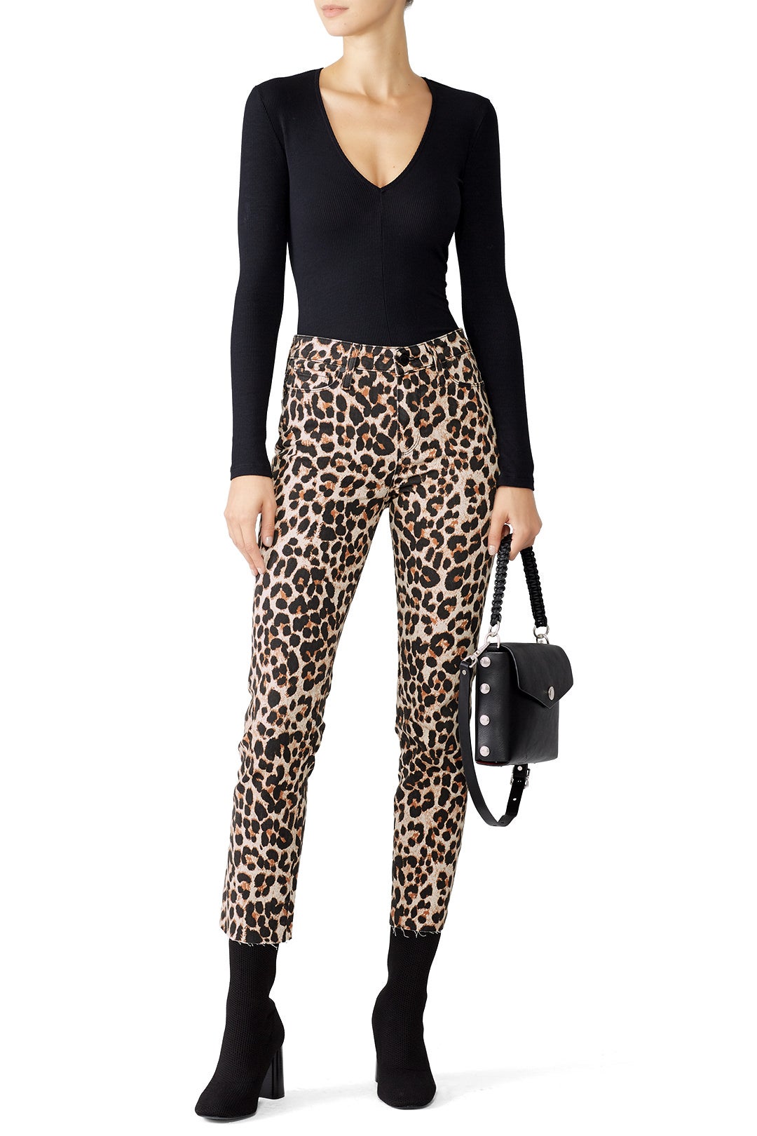 Sahara Leopard Hoxton Jeans by PAIGE 0