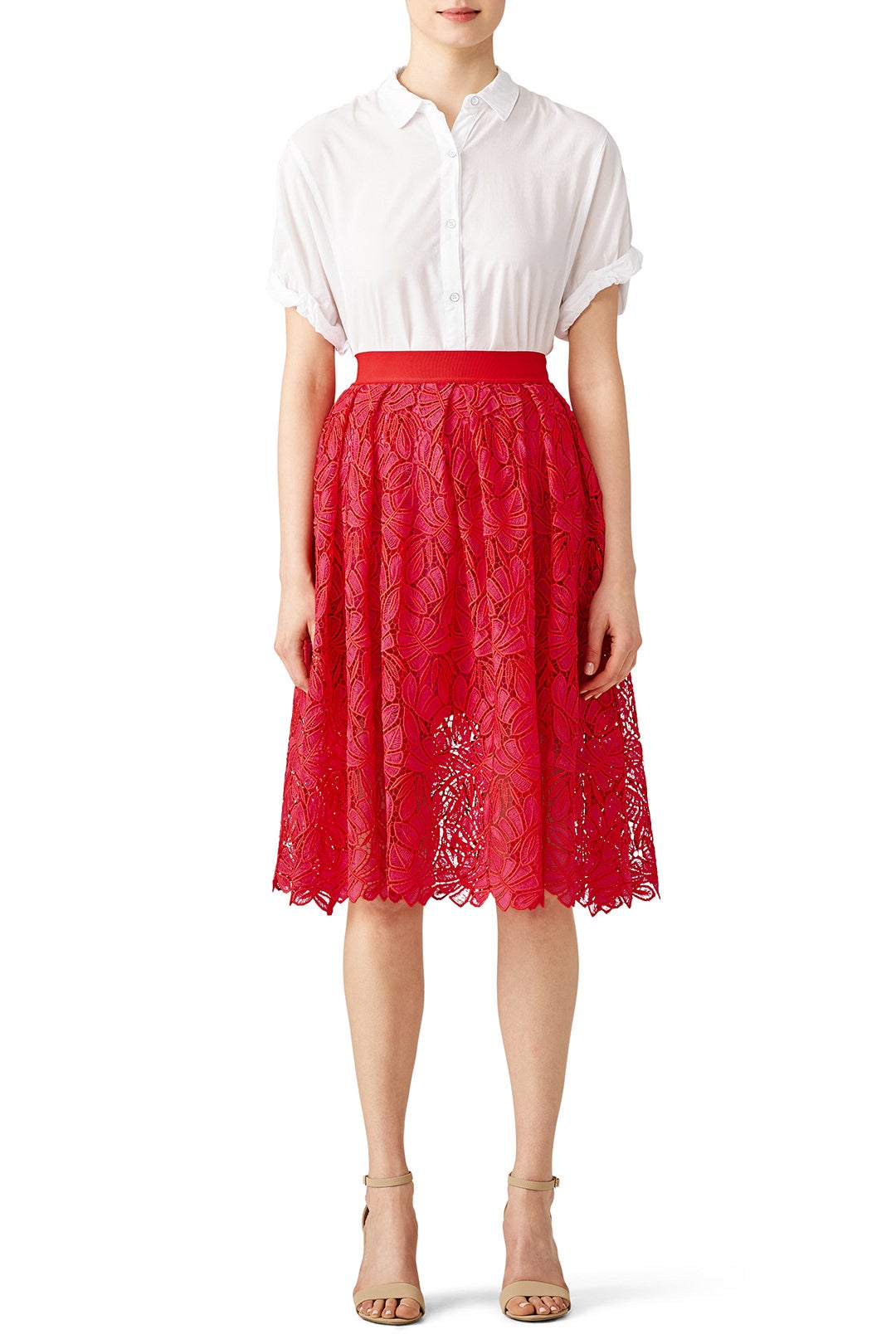 Elicia Lace Skirt by PINKO 0