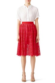 Elicia Lace Skirt by PINKO