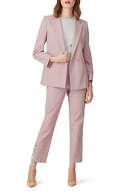 Rose Plaid Blazer by Rebecca Taylor NYC