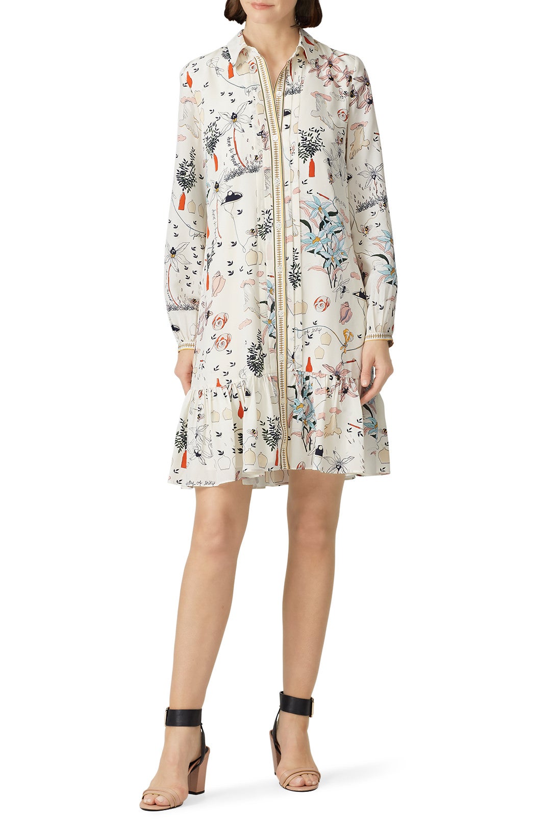 Printed Cora Dress by Tory Burch | Rent the Runway 