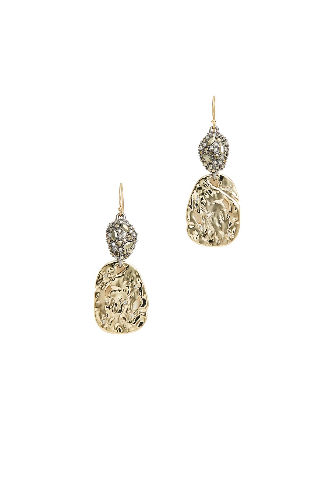 Gold Disk Earrings by Alexis Bittar
