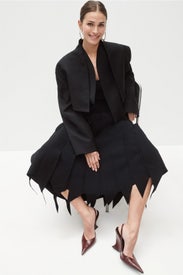 Oversized Cropped Jacket by A.W.A.K.E. Mode