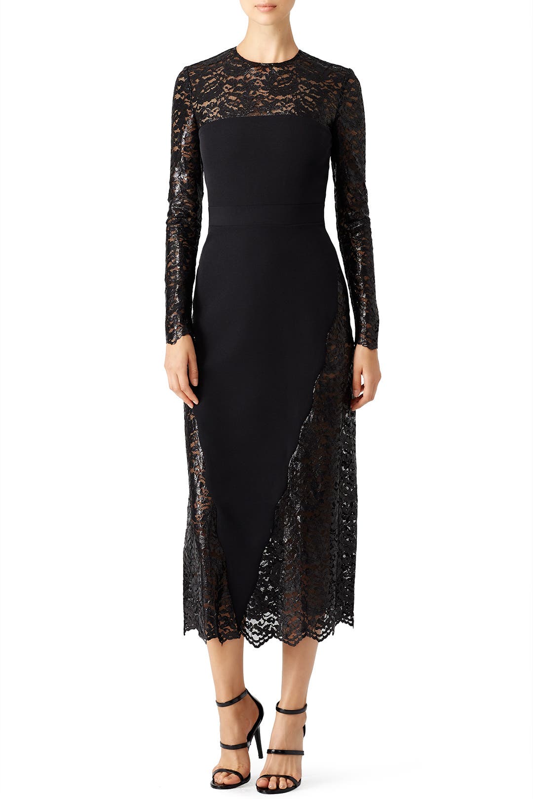 Lace Manor Midi Dress by Emanuel Ungaro | Rent the Runway