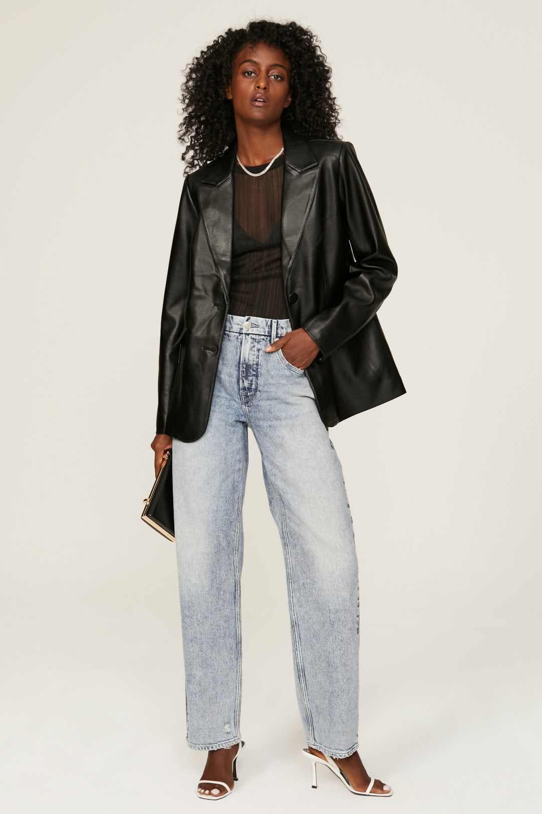 Better Than Leather Blazer by GOOD AMERICAN 0