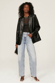 Better Than Leather Blazer by GOOD AMERICAN