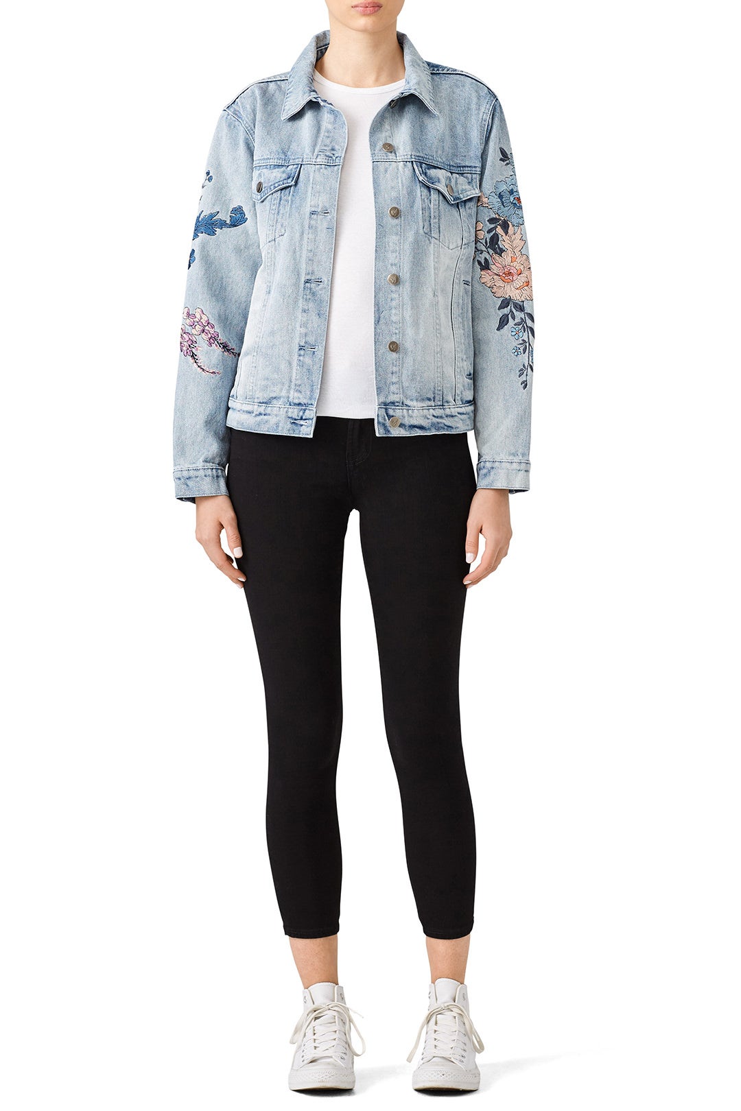 Wild Flower Denim Jacket by MINKPINK 0