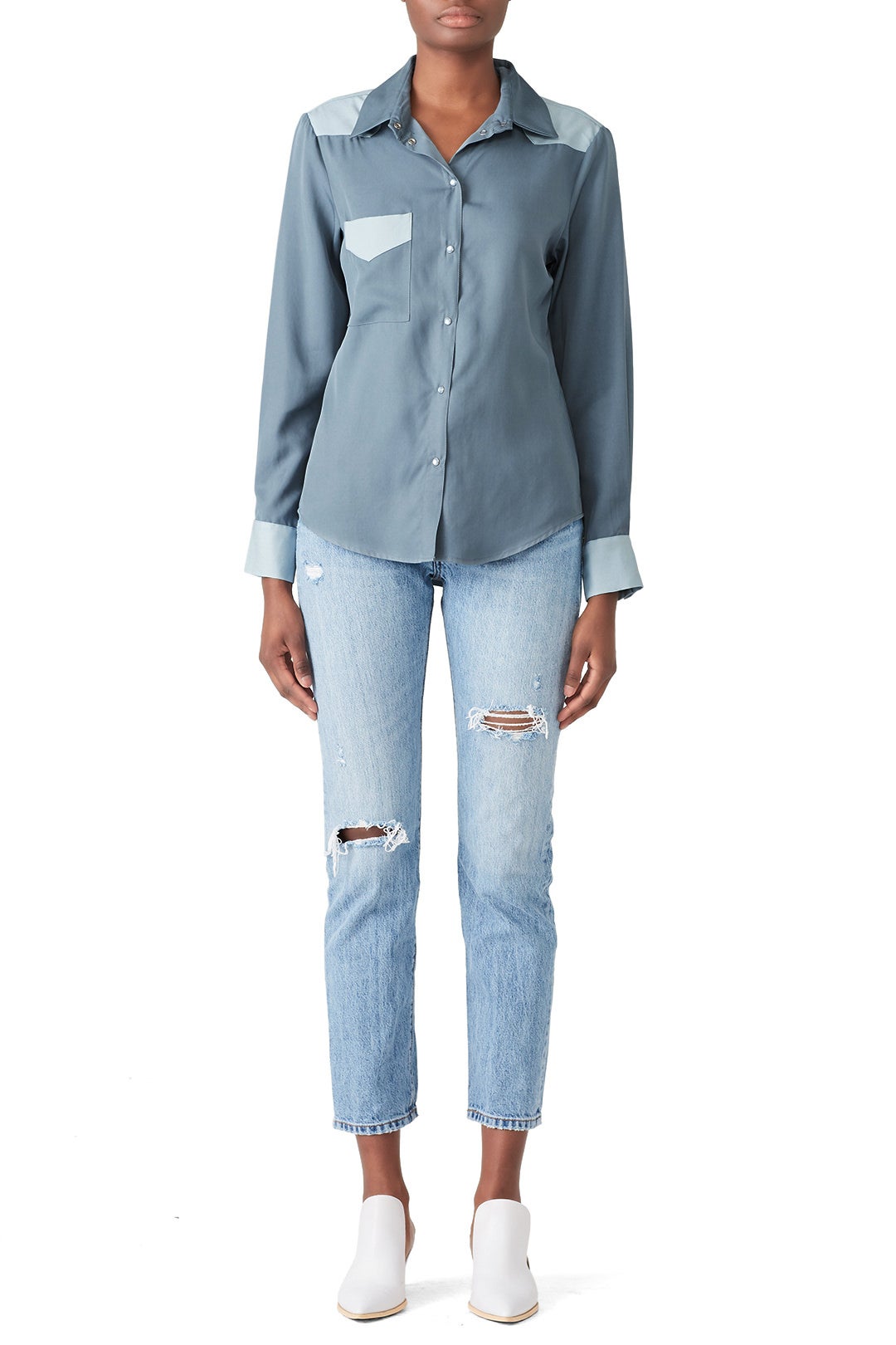 Gade Button Down Top by Sabina Musayev 0