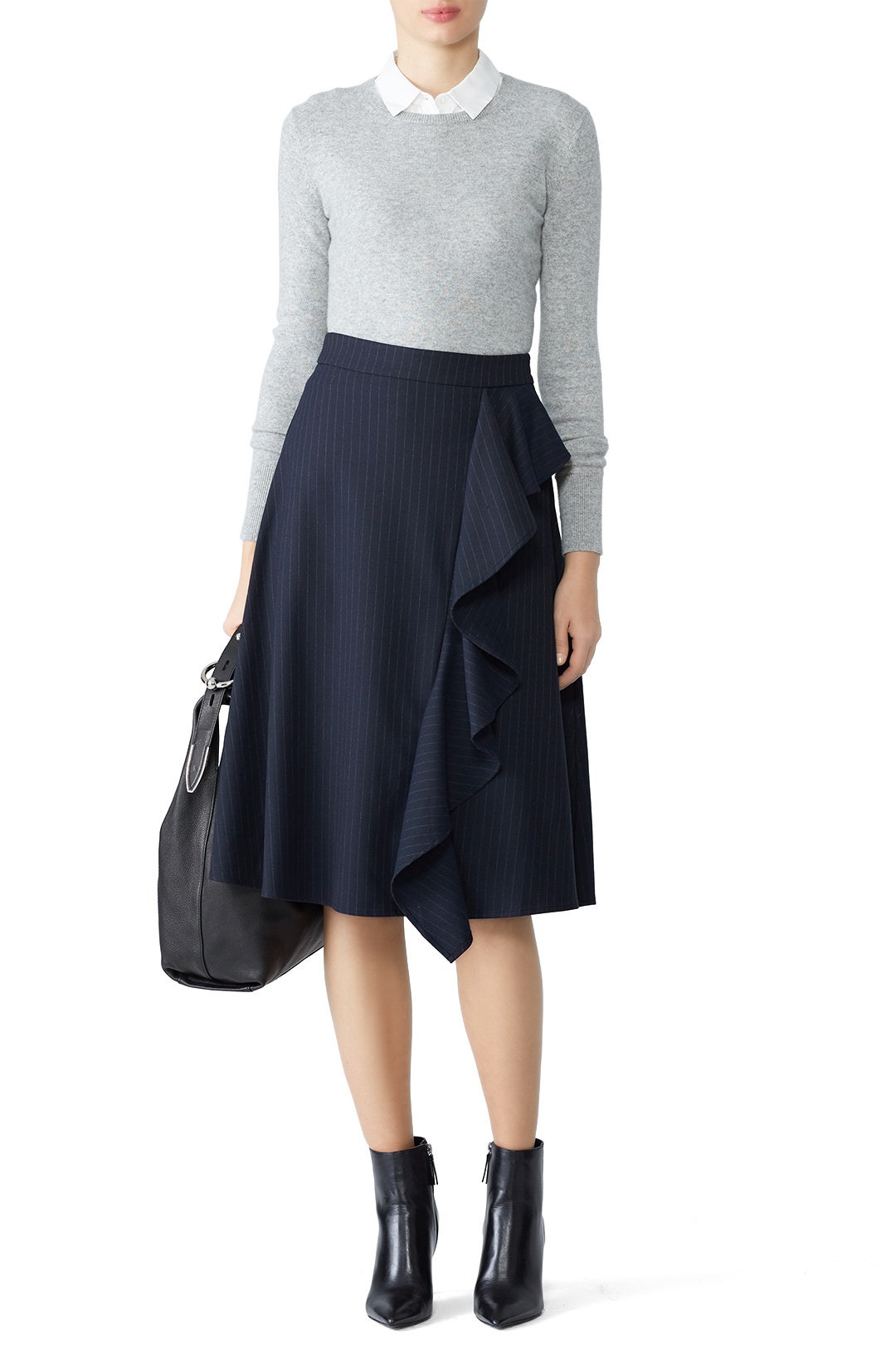 Pinstripe Lily Skirt by Just Female 0
