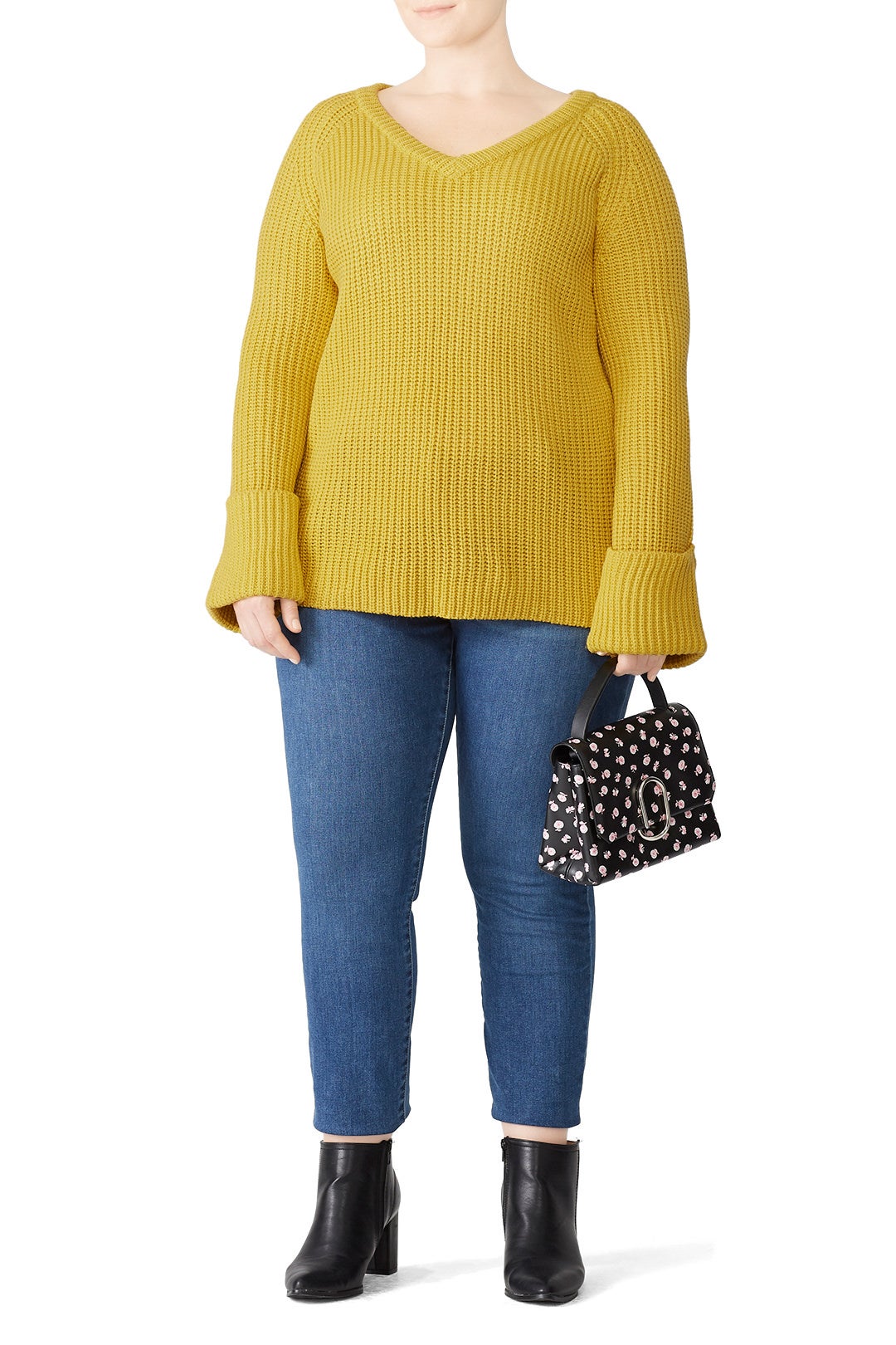 Yellow Relaxed Sweater by LOST INK 0