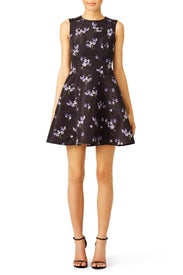 Black Wild Flower Dress by RED Valentino