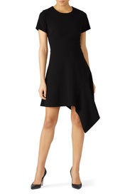 Black Drape Hem Dress by Slate & Willow