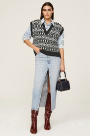 Geo Fair Isle Vest by The Great.