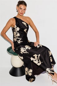One Shoulder Stassi Dress by Tanya Taylor