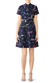 Scallop Edge Shirtdress by Tory Burch