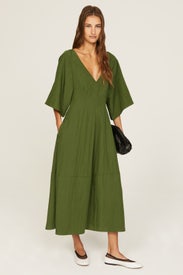 Flutter Sleeve Dress by VINCE.