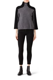 Smoke Two Tone Sweater by BROWN ALLAN