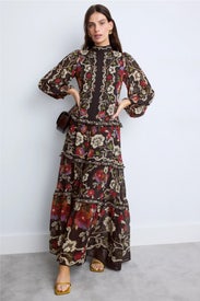 Rococo Flowers Tiered Maxi Dress by FARM Rio