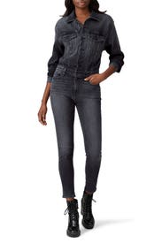 Denim Fitted Jumpsuit by Hudson