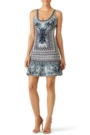 Spearhead Print Dress by Hervé Léger