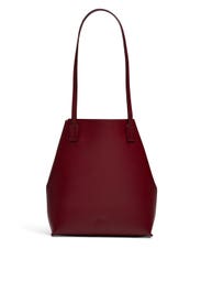Red Leather Tote by Jil Sander Navy Handbags