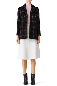 Black Windowpane Coat by The Kooples