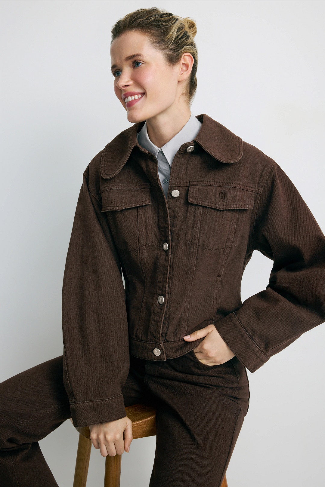 Villies Curved Collar Jacket by By Malene Birger 0