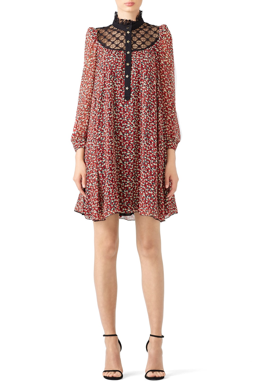 Red Micro Shift Dress by Philosophy di Lorenzo Serafini 0